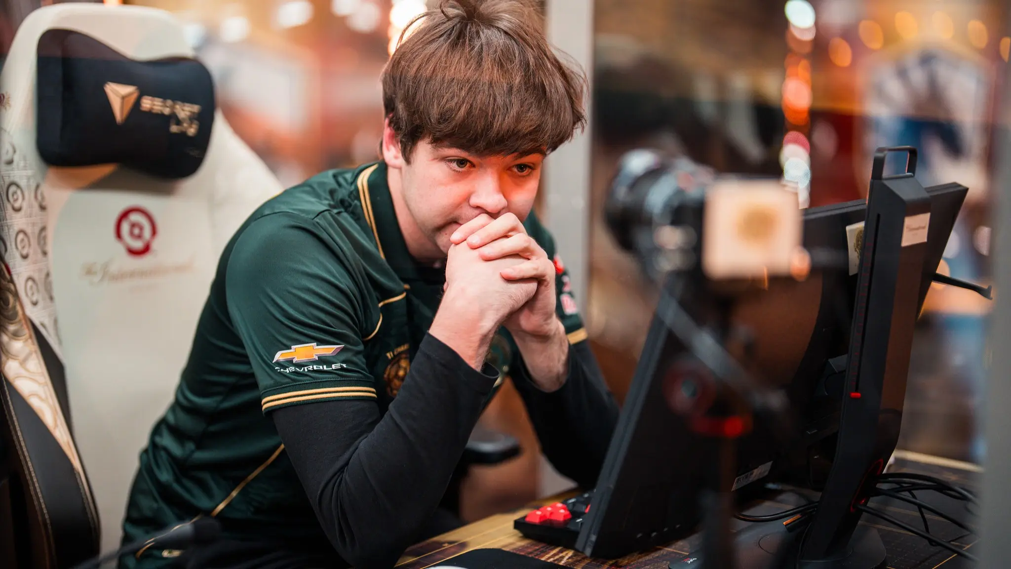 Photo of Malr1ne after being eliminated from The International 2026