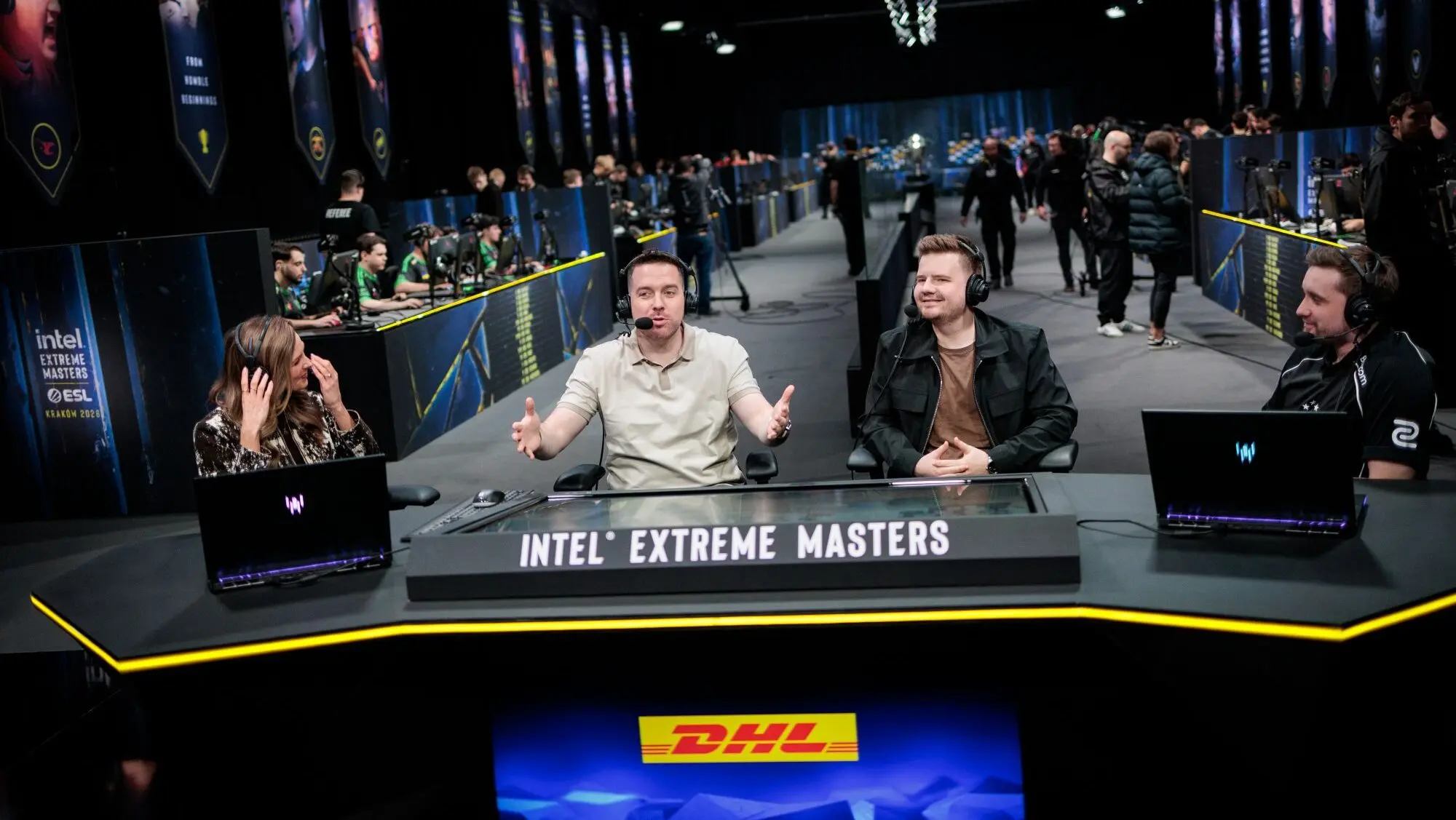 Photo of YNk, dupreeh, freya, and HooXi from the tournament