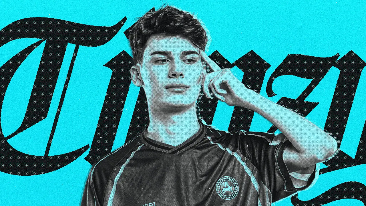 Graphic for an interview with Tienzy from Aurora Gaming’s MLBB roster