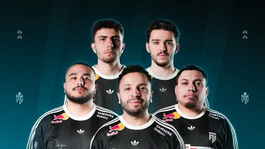 A photo of the players on FUT Esports’ Turkish CS2 roster.