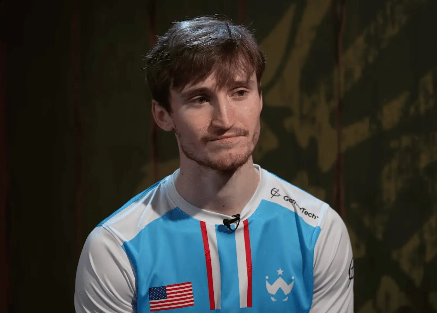 Speeed in an interview at PGL Wallachia Season 8.