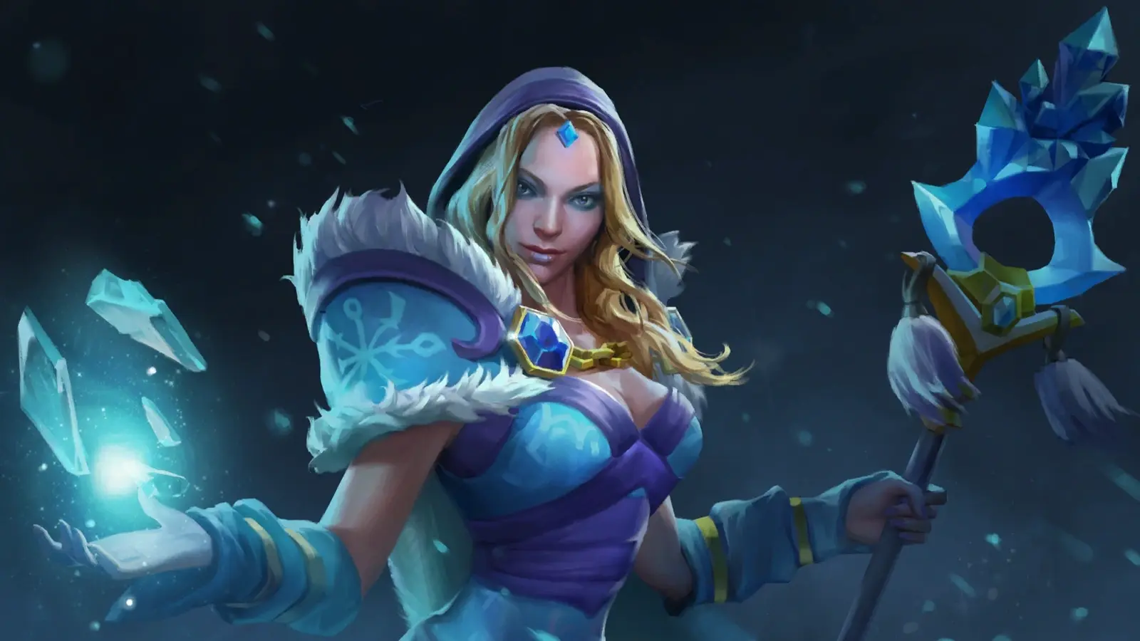 Poster featuring Crystal Maiden from Dota 2