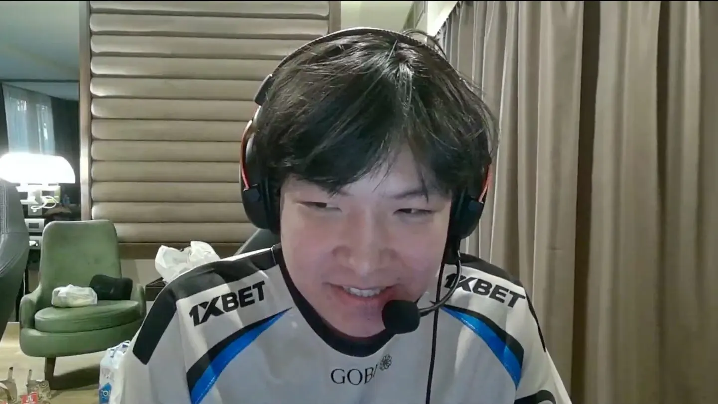 A screenshot of DarkMeister from the BLAST stream