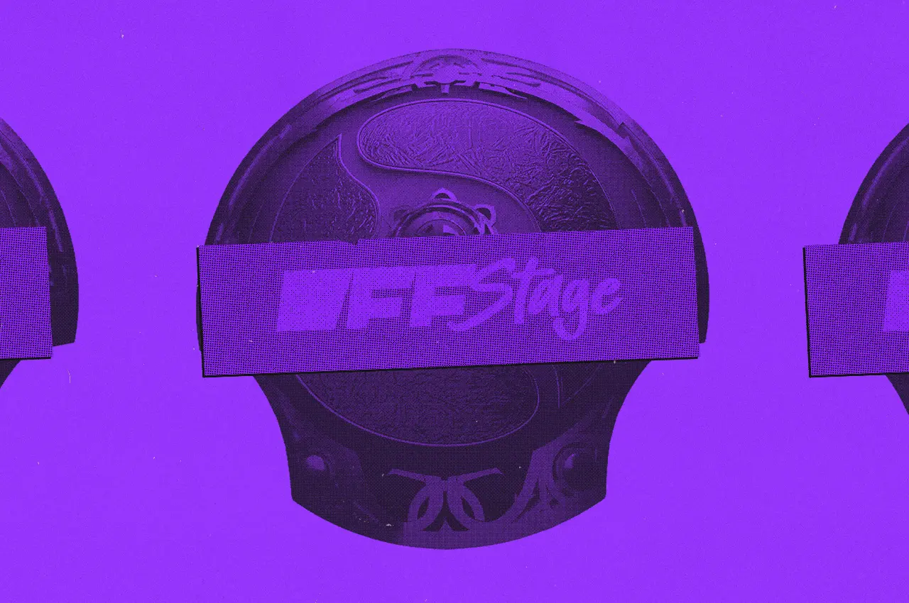 OFFSTAGE graphic for the article featuring predictions for The International 2026 group stage