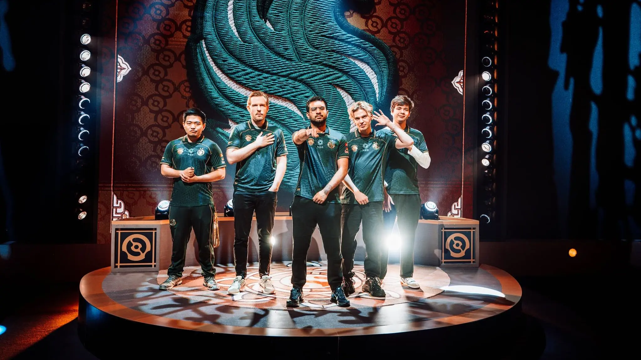 A photo of Team Falcons at The International 2026.