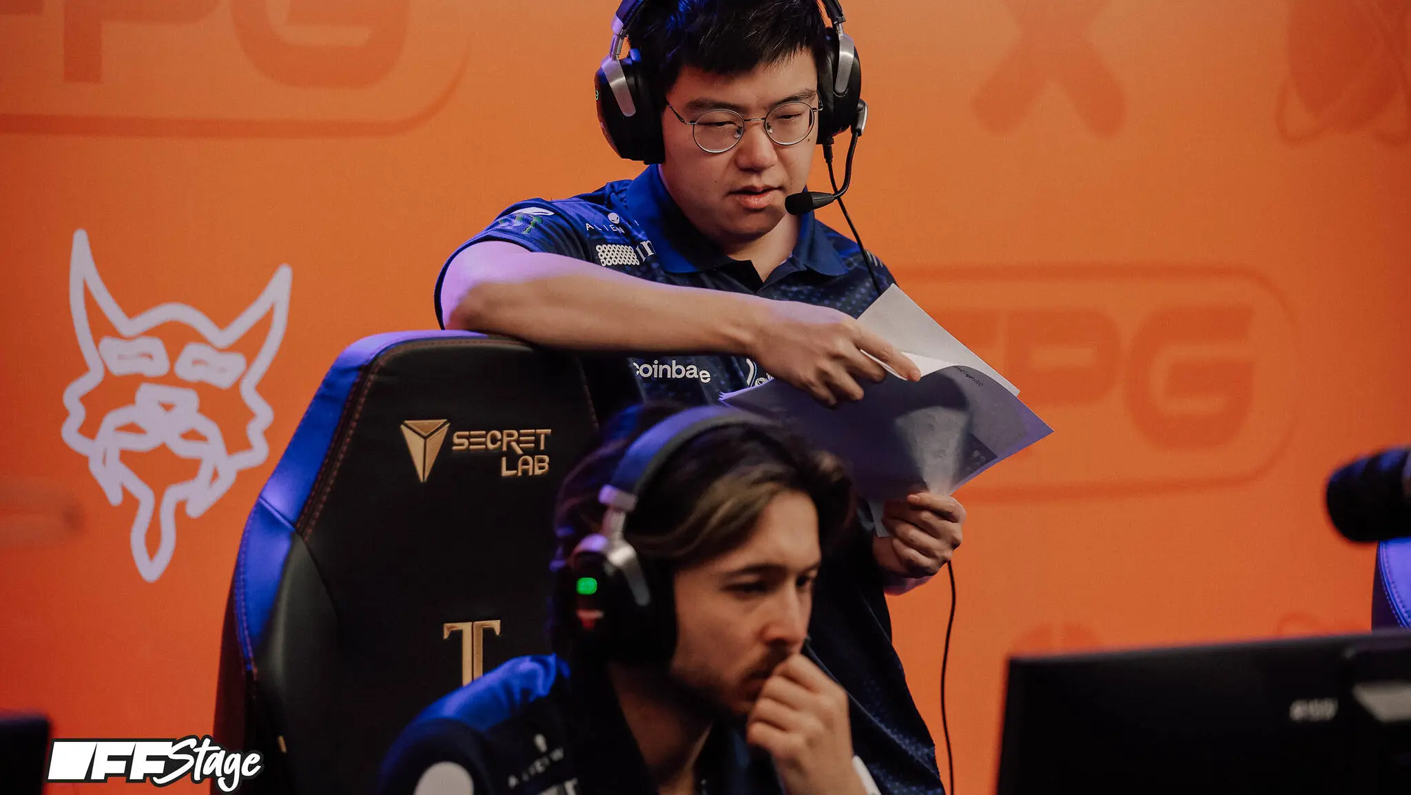 William “Blitz” Lee and Eric “tOfu” Engel at FISSURE PLAYGROUND 2 — DOTA