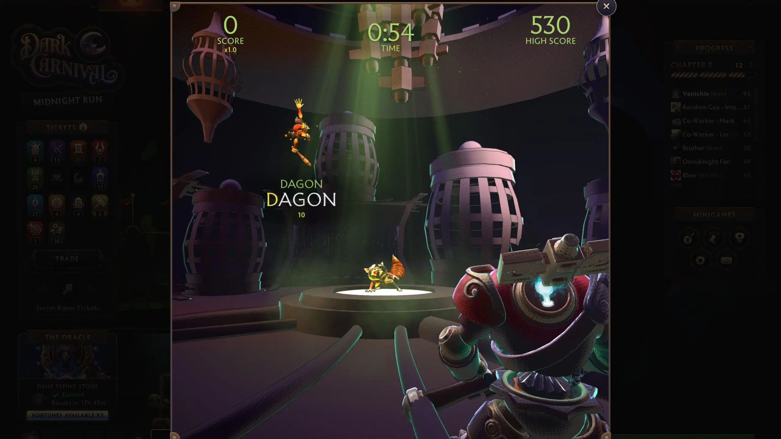 Image of the “Attack of the Automata” minigame