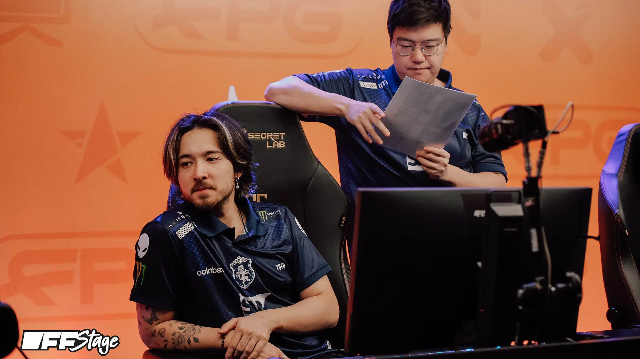 William “Blitz” Lee and Eric “tOfu” Engel at FISSURE PLAYGROUND 2 — DOTA