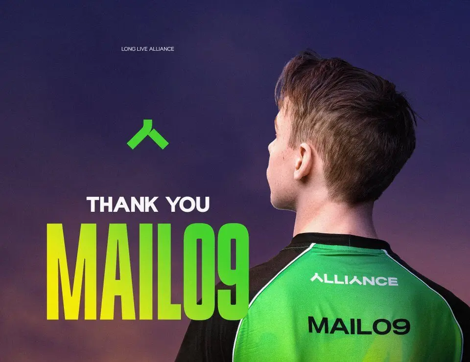 Alliance announces the departure of rifler Liam “MaiL09” Tugel.