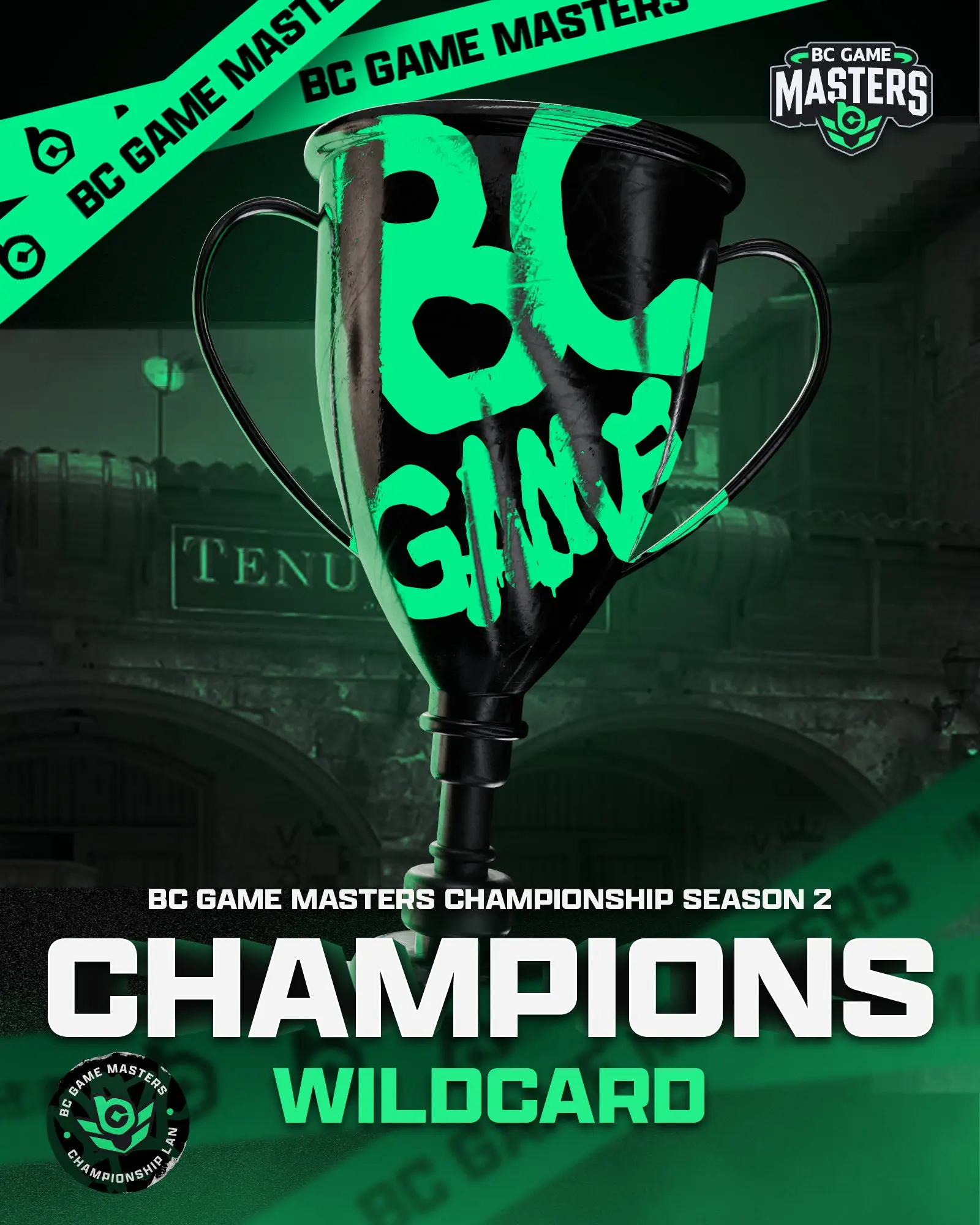 The BC.Game Masters Championship #2 winner's logo featuring Wildcard