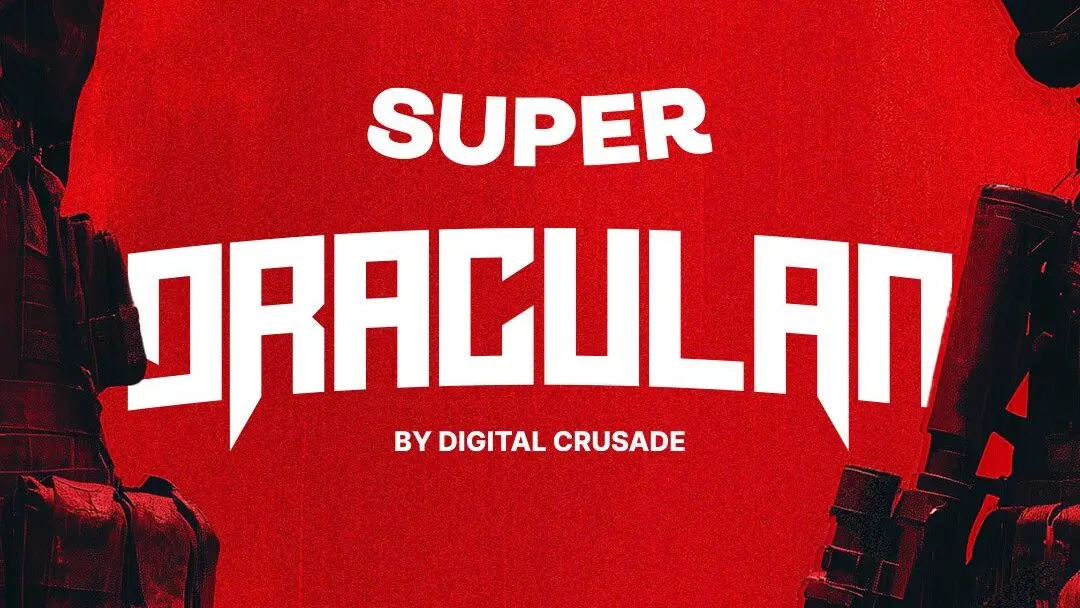 The Super Draculan logo.