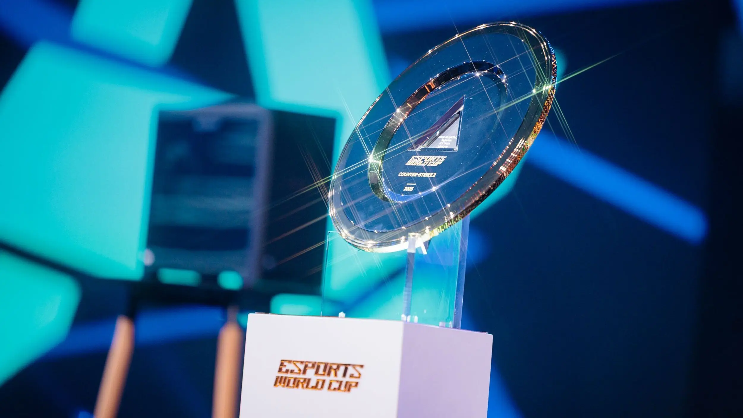 CS2 Esports World Cup Trophy.