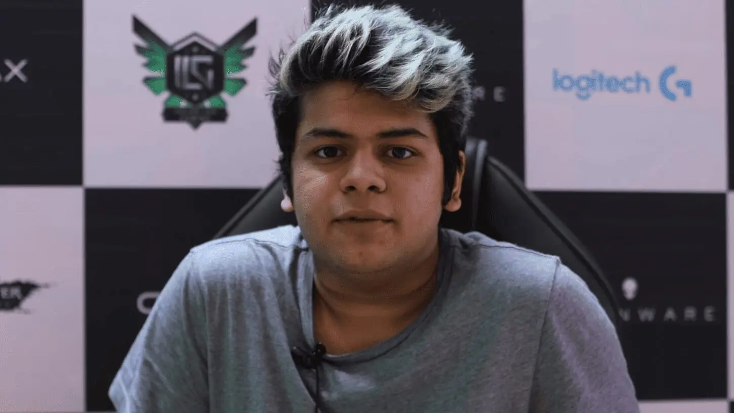 Krish in an interview at the Indian Lan Gaming Cup.